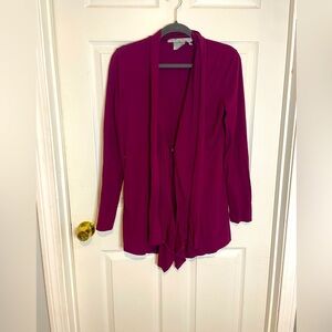 ATHLETA - CARDIGAN WINE COLOR